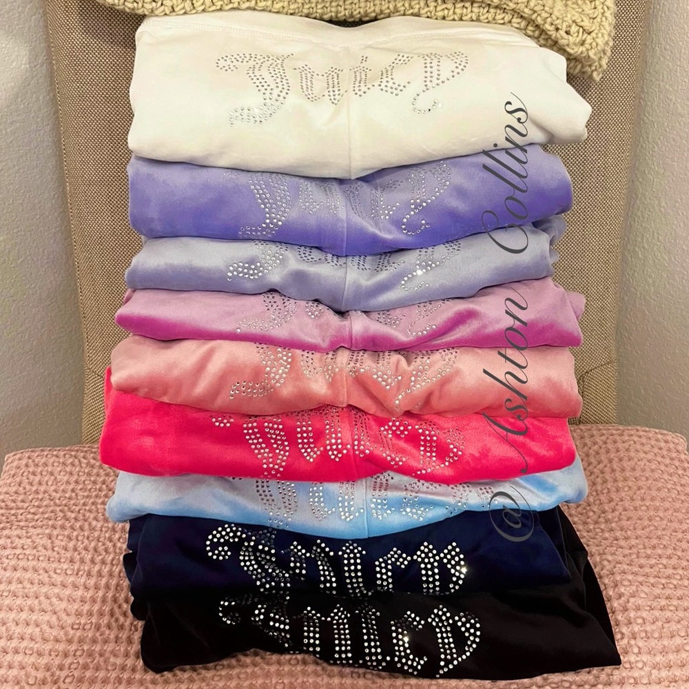 Juicy Couture Bling Velour Tracksuit Sets